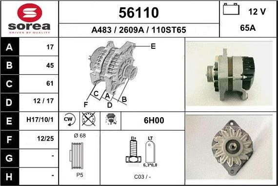 EAI 56110 - Alternator www.molydon.hr