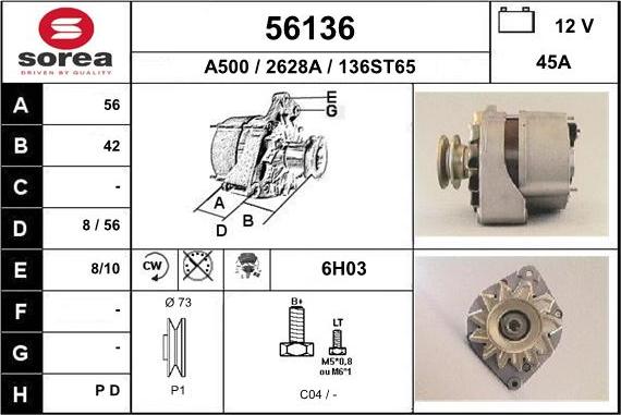 EAI 56136 - Alternator www.molydon.hr