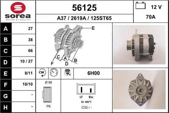 EAI 56125 - Alternator www.molydon.hr