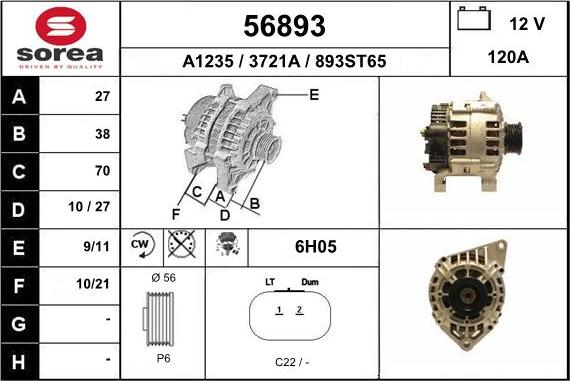 EAI 56893 - Alternator www.molydon.hr