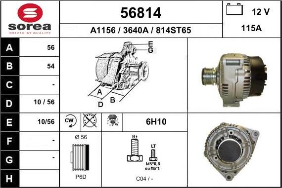 EAI 56814 - Alternator www.molydon.hr