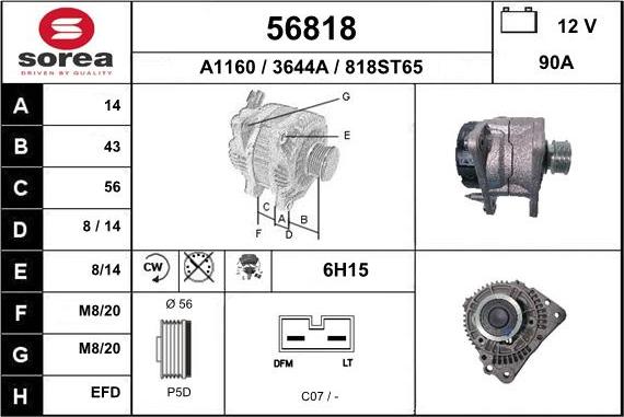 EAI 56818 - Alternator www.molydon.hr