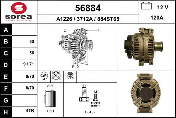 EAI 56884 - Alternator www.molydon.hr