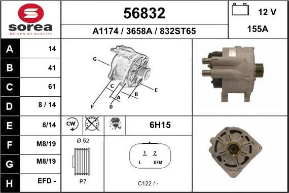 EAI 56832 - Alternator www.molydon.hr