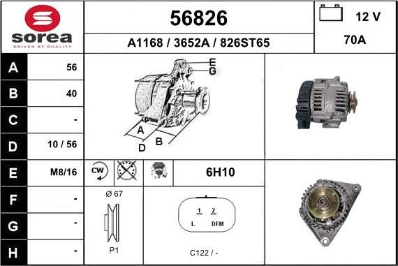 EAI 56826 - Alternator www.molydon.hr