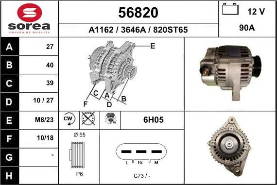 EAI 56820 - Alternator www.molydon.hr