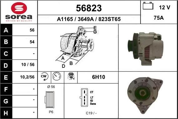 EAI 56823 - Alternator www.molydon.hr