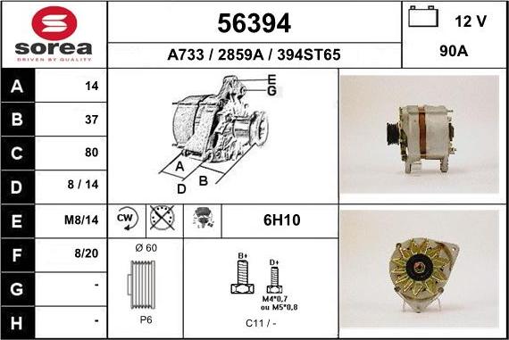 EAI 56394 - Alternator www.molydon.hr