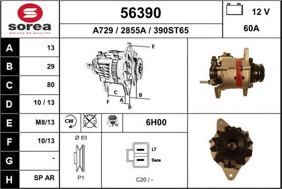 EAI 56390 - Alternator www.molydon.hr