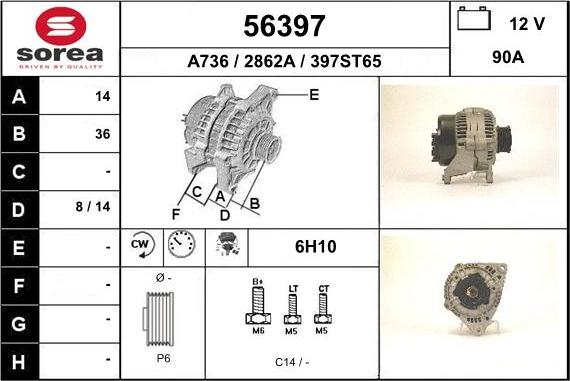 EAI 56397 - Alternator www.molydon.hr