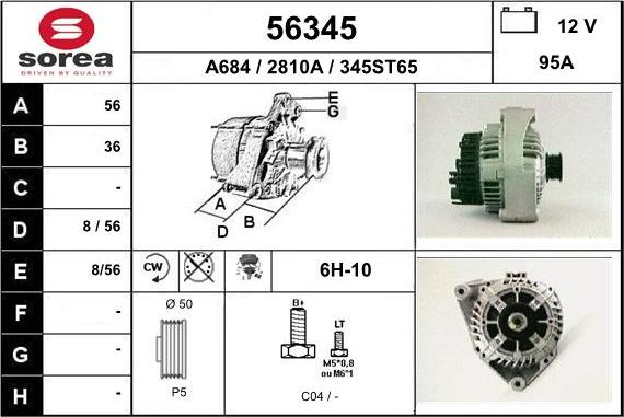 EAI 56345 - Alternator www.molydon.hr