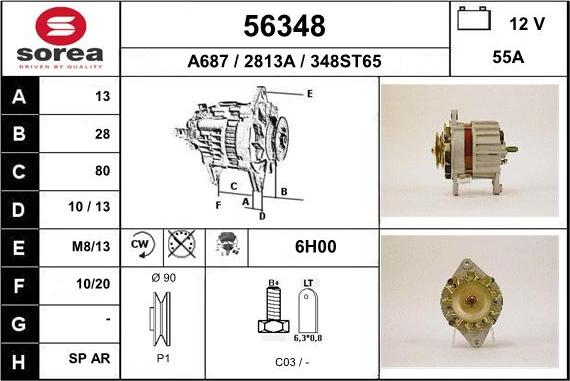 EAI 56348 - Alternator www.molydon.hr