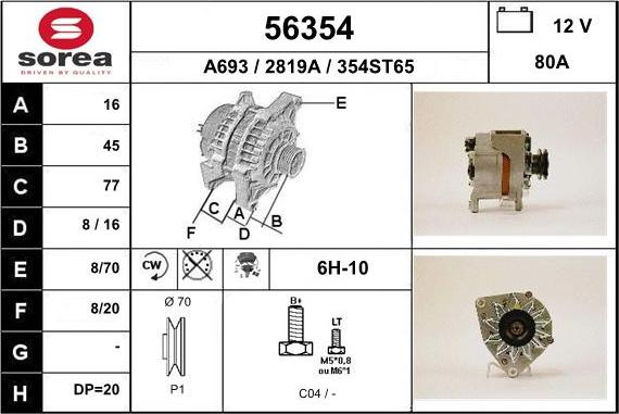 EAI 56354 - Alternator www.molydon.hr