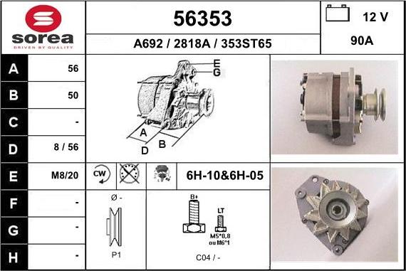 EAI 56353 - Alternator www.molydon.hr