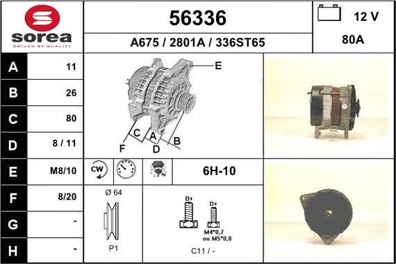 EAI 56336 - Alternator www.molydon.hr