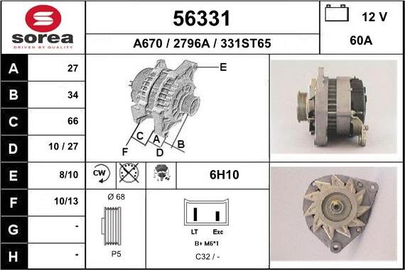 EAI 56331 - Alternator www.molydon.hr