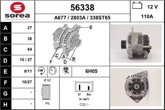 EAI 56338 - Alternator www.molydon.hr