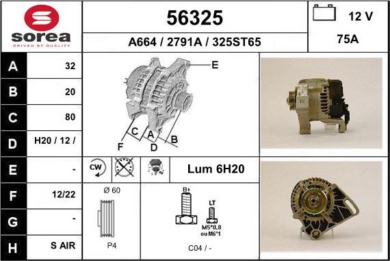 EAI 56325 - Alternator www.molydon.hr