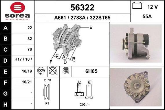 EAI 56322 - Alternator www.molydon.hr