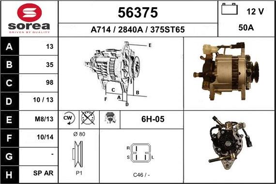 EAI 56375 - Alternator www.molydon.hr