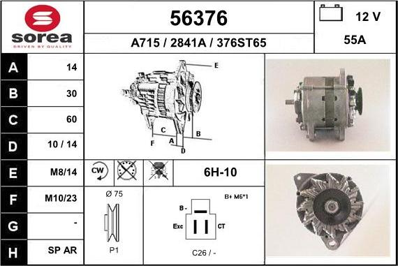 EAI 56376 - Alternator www.molydon.hr