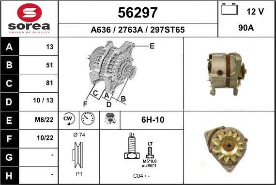 EAI 56297 - Alternator www.molydon.hr