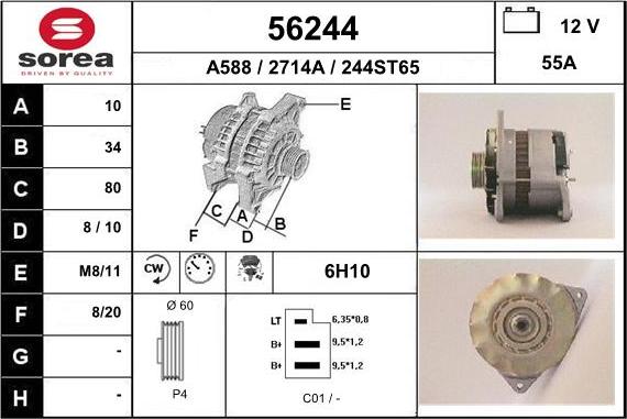 EAI 56244 - Alternator www.molydon.hr