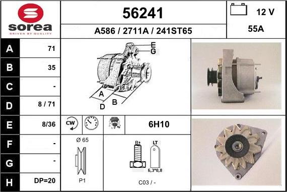 EAI 56241 - Alternator www.molydon.hr