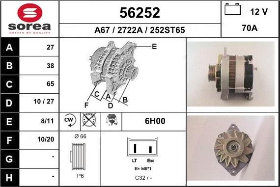 EAI 56252 - Alternator www.molydon.hr