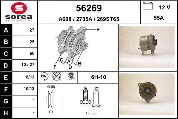 EAI 56269 - Alternator www.molydon.hr