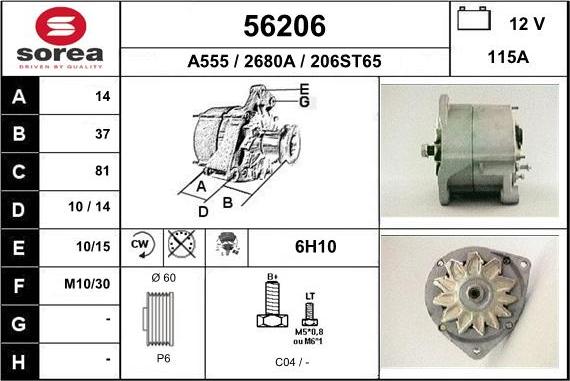 EAI 56206 - Alternator www.molydon.hr