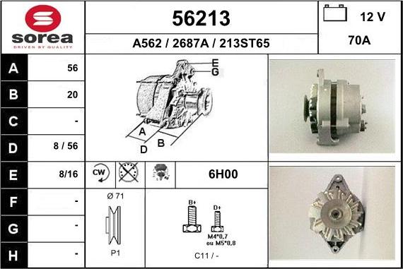 EAI 56213 - Alternator www.molydon.hr