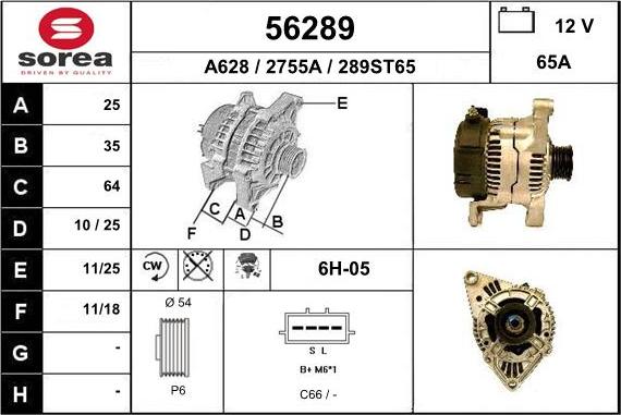 EAI 56289 - Alternator www.molydon.hr