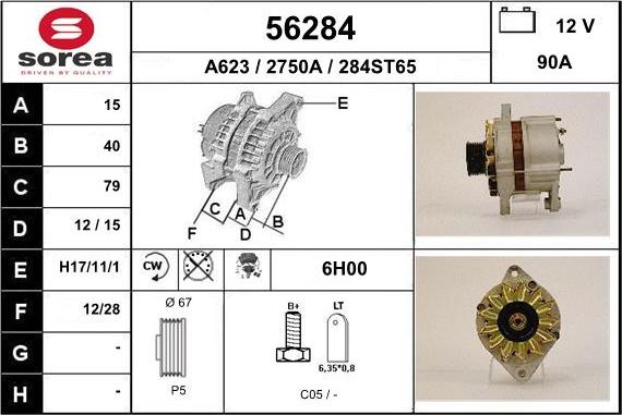 EAI 56284 - Alternator www.molydon.hr