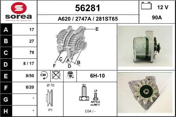 EAI 56281 - Alternator www.molydon.hr