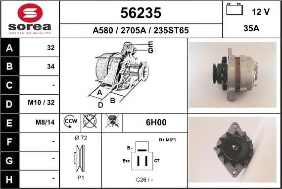 EAI 56235 - Alternator www.molydon.hr