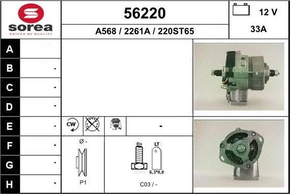 EAI 56220 - Alternator www.molydon.hr