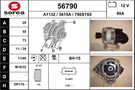 EAI 56790 - Alternator www.molydon.hr