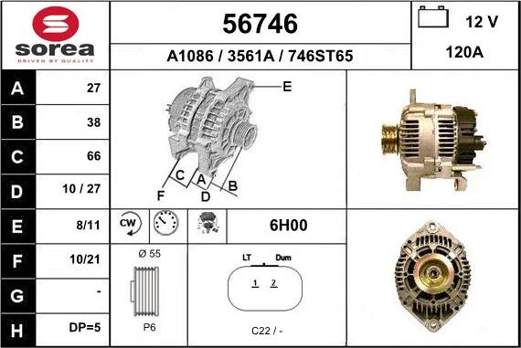 EAI 56746 - Alternator www.molydon.hr