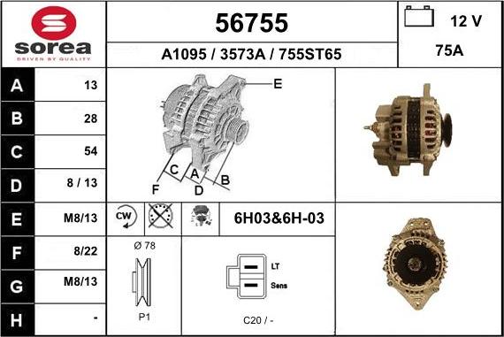 EAI 56755 - Alternator www.molydon.hr