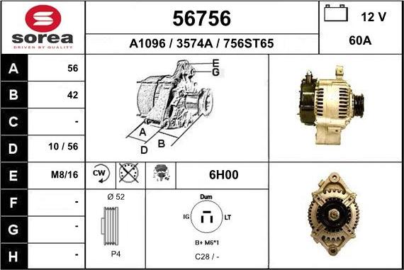 EAI 56756 - Alternator www.molydon.hr