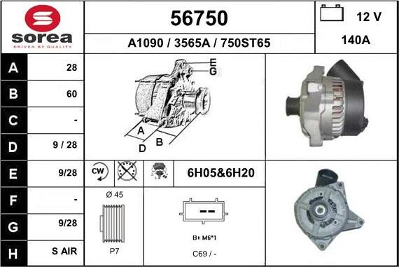 EAI 56750 - Alternator www.molydon.hr