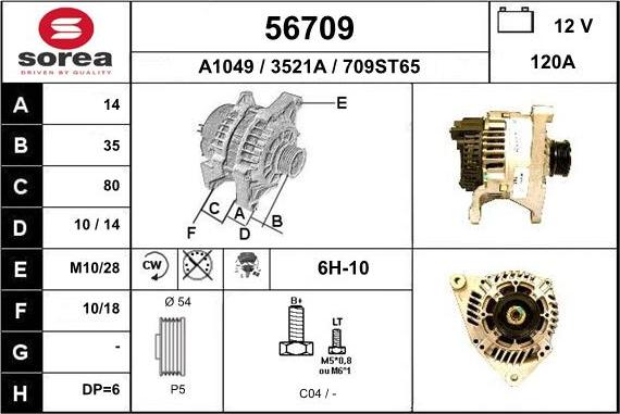 EAI 56709 - Alternator www.molydon.hr