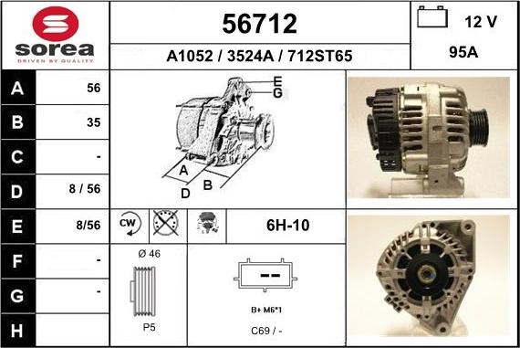 EAI 56712 - Alternator www.molydon.hr