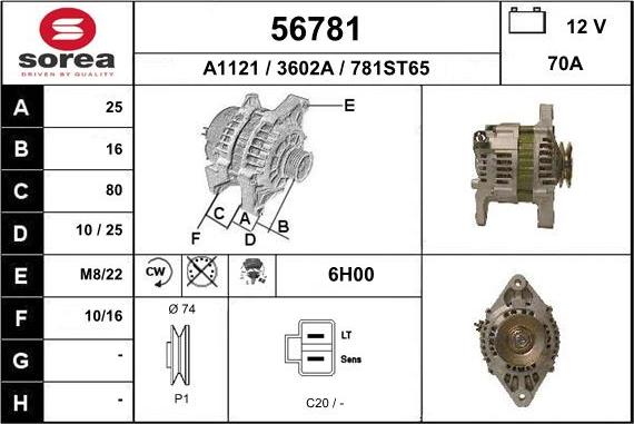 EAI 56781 - Alternator www.molydon.hr