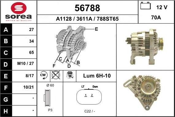 EAI 56788 - Alternator www.molydon.hr