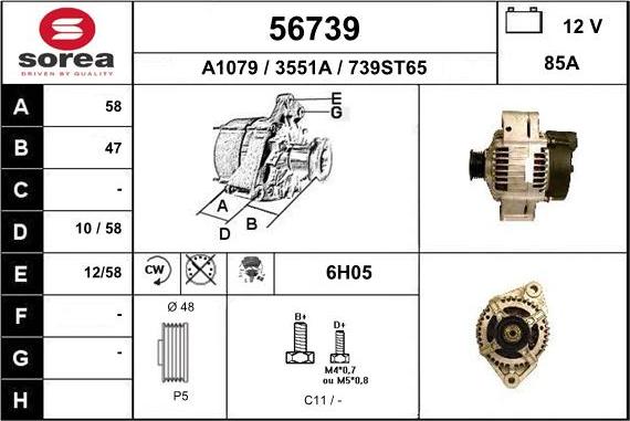 EAI 56739 - Alternator www.molydon.hr