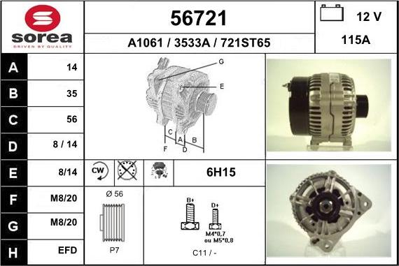 EAI 56721 - Alternator www.molydon.hr