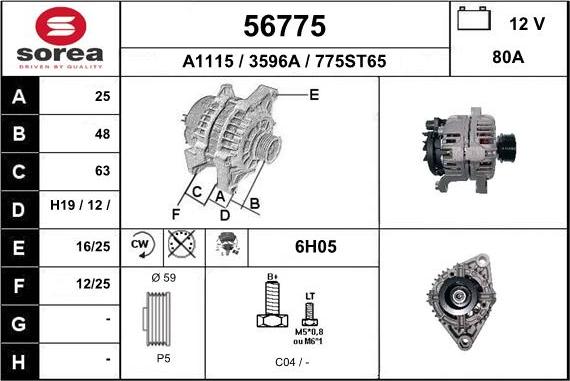 EAI 56775 - Alternator www.molydon.hr