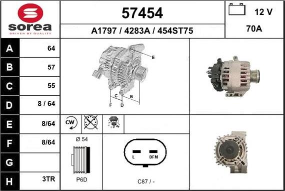 EAI 57454 - Alternator www.molydon.hr